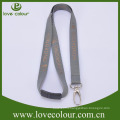 New style polyester gray computer lanyard with custom hook